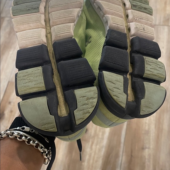 On Running Green and Blue Athletic Shoes with Modern Design - Picture 9 of 13